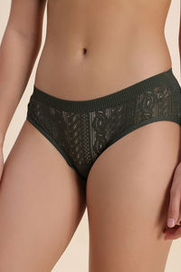 Zivame Regular Rise Full Coverage Hipster Panty - Four Leaf Clover — thumbnail 4